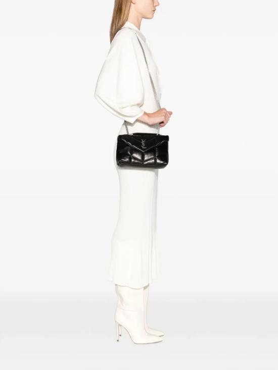 26SS 생로랑 토이 푸퍼 소프트 나파 램스킨 숄더백 7593371EL00 1000 BLACK - SAINT LAURENT