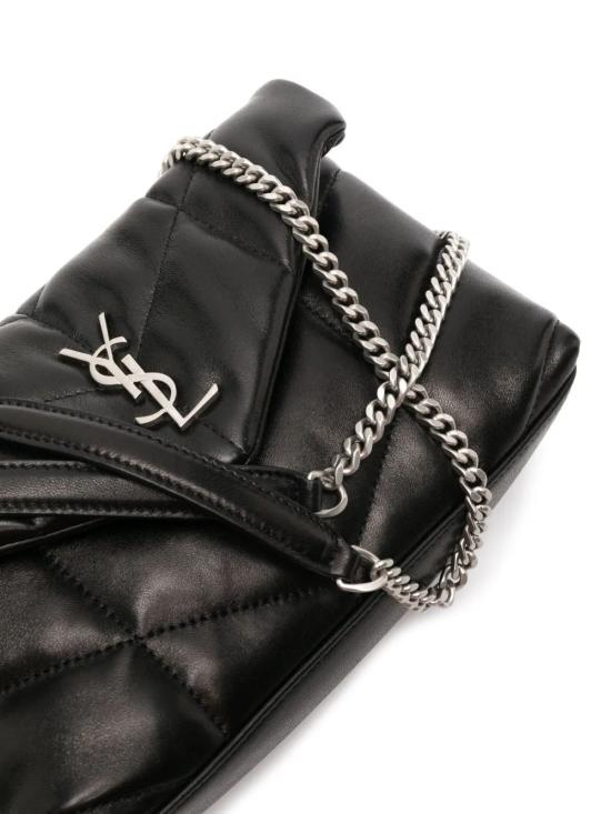 26SS 생로랑 토이 푸퍼 소프트 나파 램스킨 숄더백 7593371EL00 1000 BLACK - SAINT LAURENT