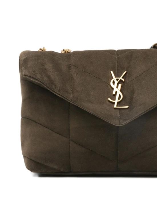 26SS 생로랑 토이 푸퍼 스웨이드 숄더백 7593371U807 3212 LIGHT MUSK - SAINT LAURENT