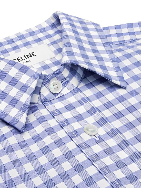 25FW 셀린느 반팔 티셔츠 2C8370N41 01NL BLANC BLEU - CELINE