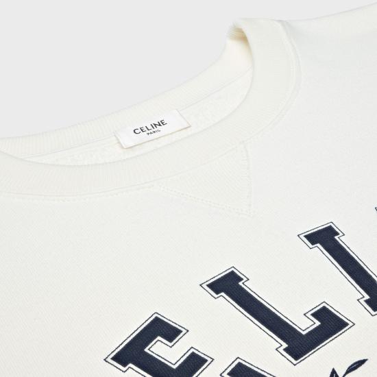 25FW 셀린느 반팔 티셔츠 RY0DR345F FYW4 WASHED WHITENAVY FYW4 WASHED WHITE NAVY - CELINE