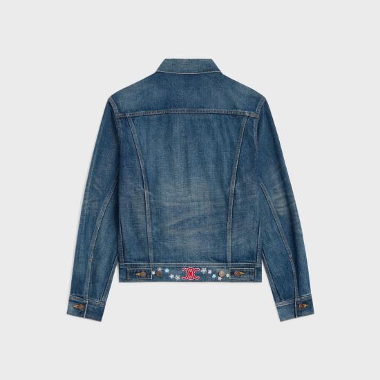 25FW 셀린느 데님 자켓 RV0QQ930F 07DU DARK UNION WASH - CELINE