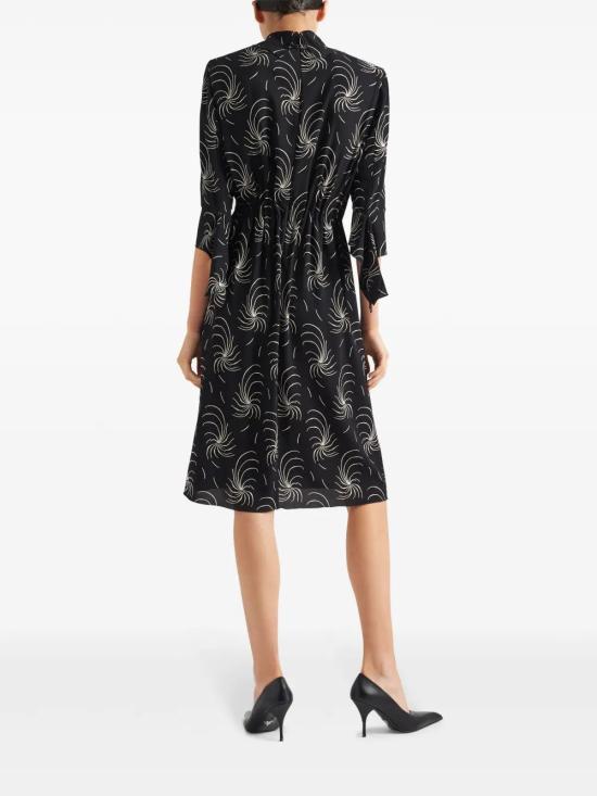 26SS 프라다 미디 원피스 P3M72SOOO1446 F0002 NERO - PRADA