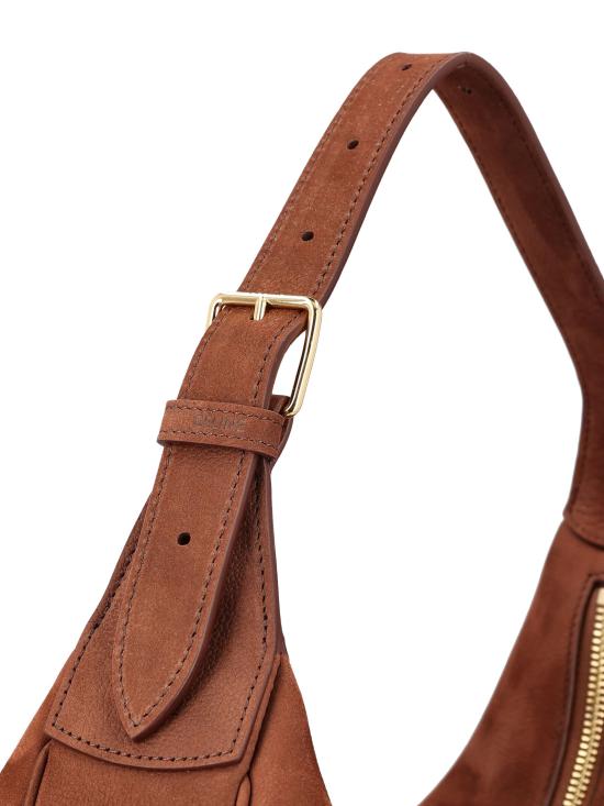 25FW 셀린느 라지 루루 그레인드 누벅 카프스킨 백 123133GUQ 18CH CHESTNUT - CELINE