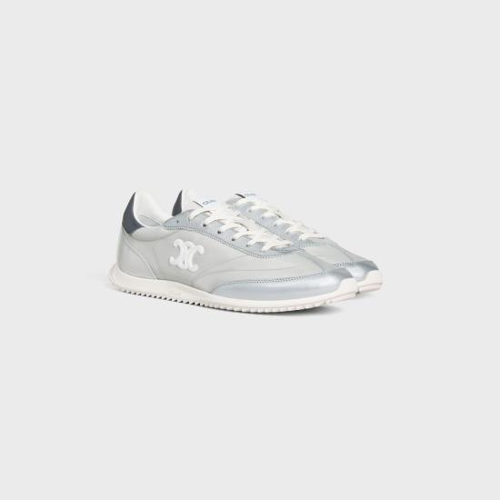 26SS 셀린느 레이서 로우 탑 스니커즈 364365321C GHE0 LIGHT GREYSILVER GHE0 LIGHT GREY SILVER - CELINE