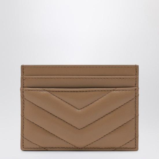 26SS 생로랑 카산드라 마틀라세 카드 케이스 423291AAA44 2357 NATURAL TAN NAT TAN - SAINT LAURENT
