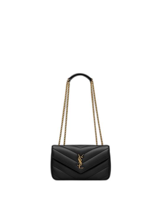 26SS 생로랑 루루 마틀라세 램스킨 스몰 숄더백 801437AAEAX 1000 BLACK