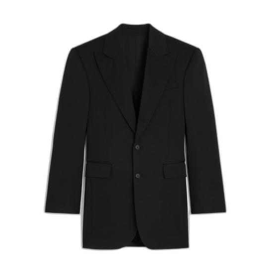 26SS 셀린느 다이애그널 울 콜론 재킷 RV15G092D 38NO BLACK