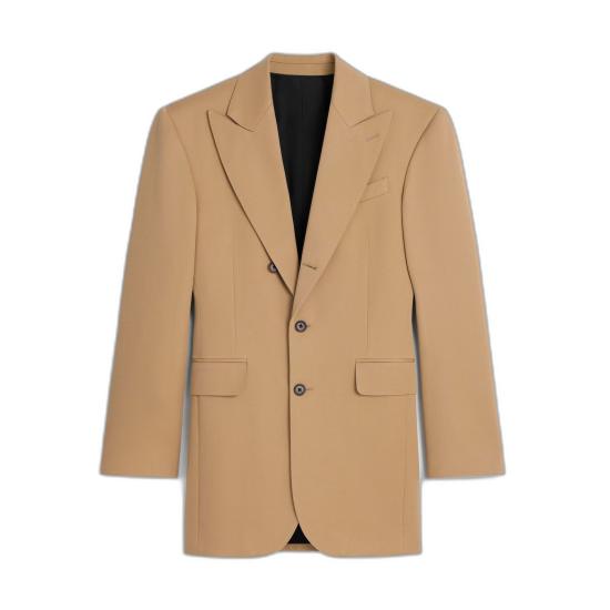 26SS 셀린느 다이애그널 울 콜론 재킷 RV15G092D 04CA CARAMEL