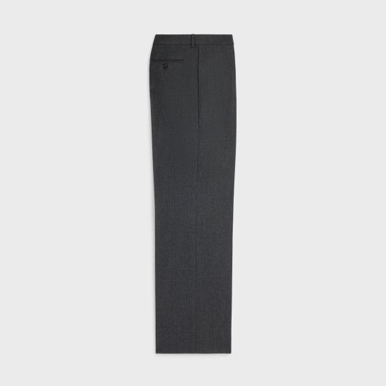 25FW 셀린느 스트라이프 울 플란넬 팬츠 RP05J772W 08CR GRISCRAIE 08CR GRIS CRAIE - CELINE