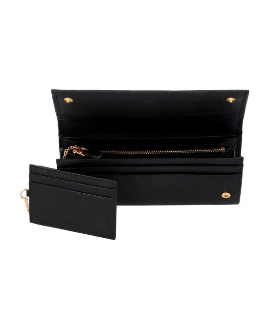 26SS 프라다 사피아노 레더 트라이앵글 로고 플랩 장지갑 1MH132QHH F0002 NERO - PRADA