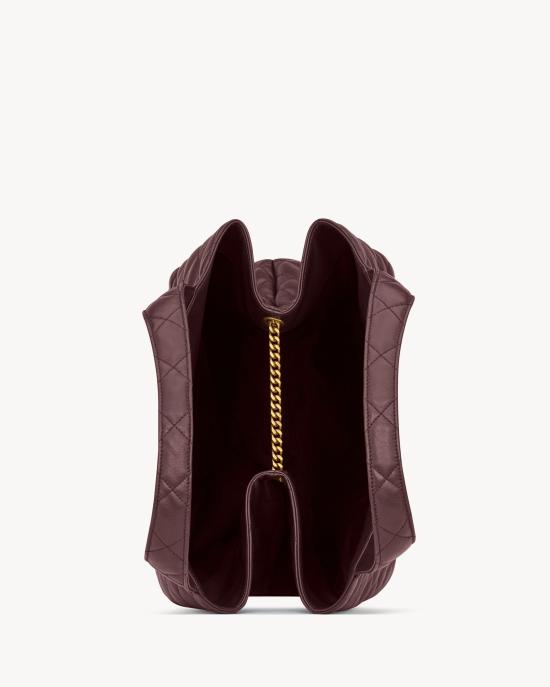 26SS 생로랑 이카 퀼티드 나파 백 698651AAANG 6195 HOT WINE - SAINT LAURENT