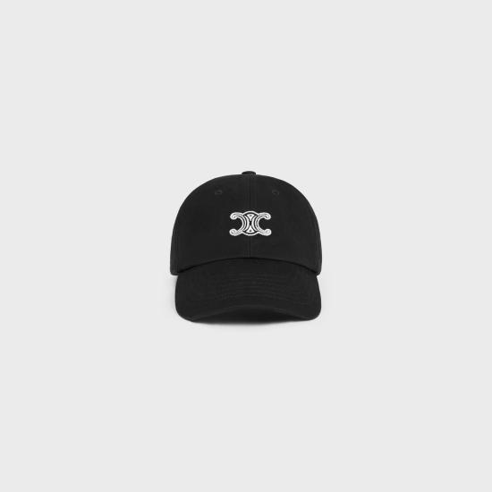 26SS 셀린느 코튼 트윌 비비안 캡 AA0GV2U74 37BW BLACKWHITE 37BW BLACK WHITE - CELINE