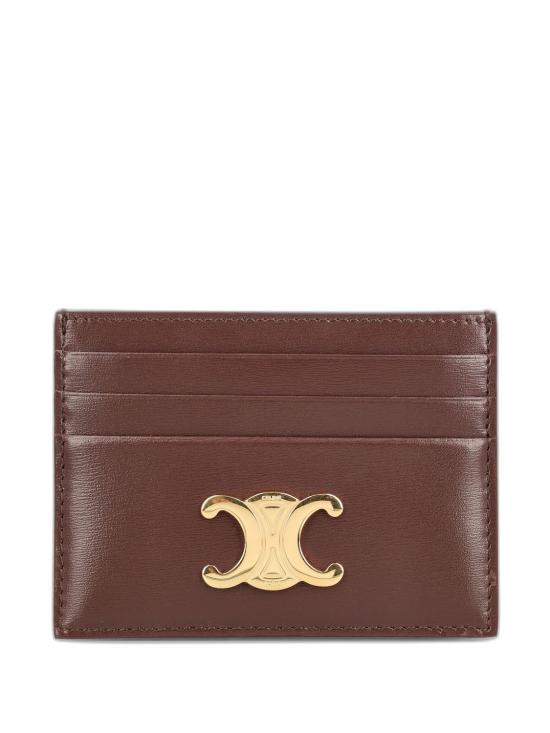 26SS 셀린느 카프스킨 트리옹프 카드 홀더 10L833DPV 18CH CHESTNUT