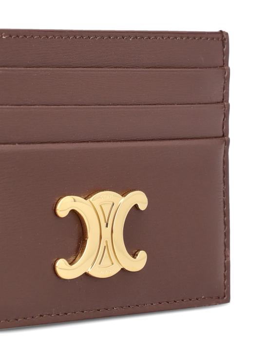 26SS 셀린느 카프스킨 트리옹프 카드 홀더 10L833DPV 18CH CHESTNUT - CELINE