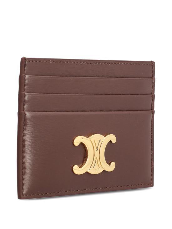 26SS 셀린느 카프스킨 트리옹프 카드 홀더 10L833DPV 18CH CHESTNUT - CELINE