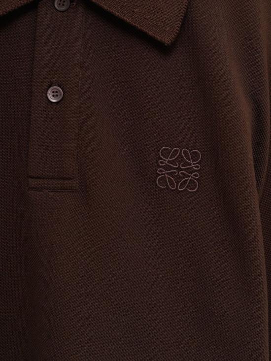 26SS 로에베 폴로 티셔츠 H526Y23XA1 3110 Marrone scuro - LOEWE