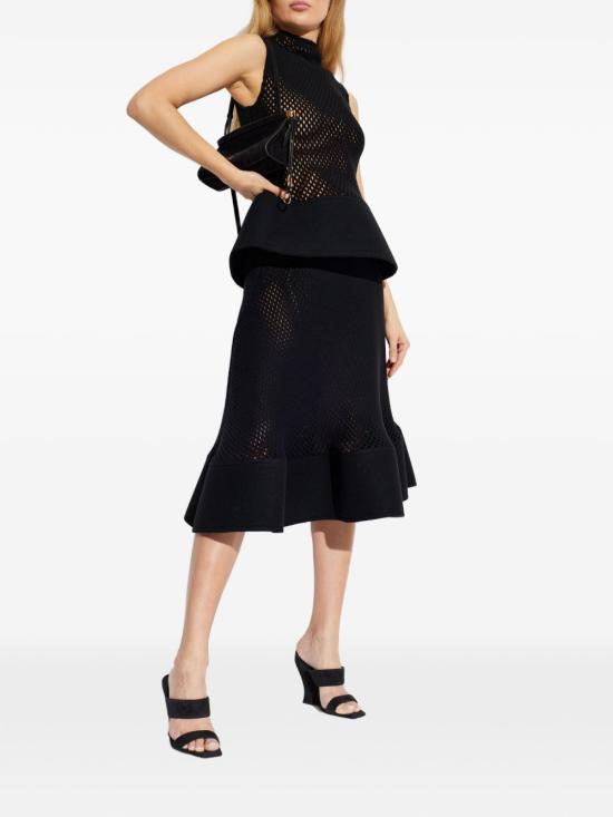 26SS 알라이아 미디 스커트 AA9J2478X098C 995 Black - ALAIA