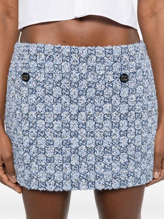 26SS 구찌 미디 스커트 853017 ZAUE24262 Clear Blue - GUCCI