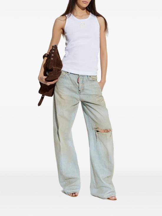 26SS 돌체앤가바나 민소매 티셔츠 F8V40Z GDDCPW0800 White - DOLCE & GABBANA