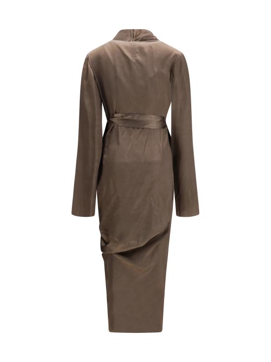 26SS 릭 오웬스 롱 원피스 RP01F6560 34 BROWN - RICK OWENS