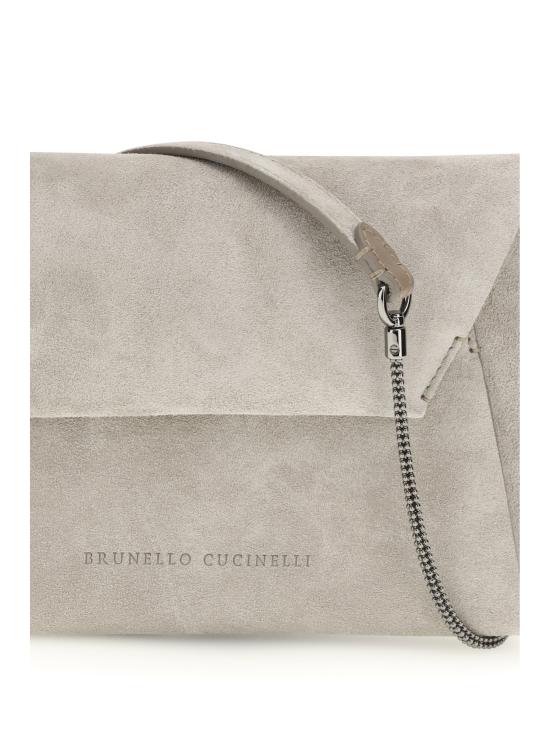 26SS 브루넬로 쿠치넬리 모닐레 장식 BC Duo 파우치 MWDLD2722 C5859 GREY - BRUNELLO CUCINELLI
