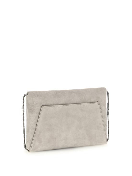 26SS 브루넬로 쿠치넬리 모닐레 장식 BC Duo 파우치 MWDLD2722 C5859 GREY - BRUNELLO CUCINELLI