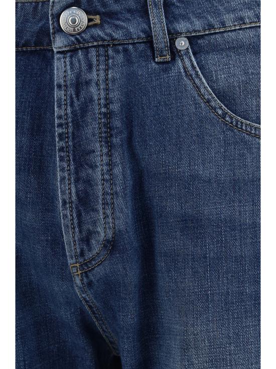 26SS 브루넬로 쿠치넬리 스트레이트 팬츠 M0Z37X1290 C1471 BLUE - BRUNELLO CUCINELLI