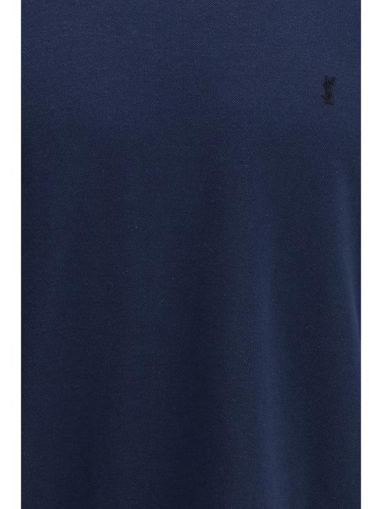 26SS 생로랑 반팔 티셔츠 832941Y37HC 4110 BLUE - SAINT LAURENT