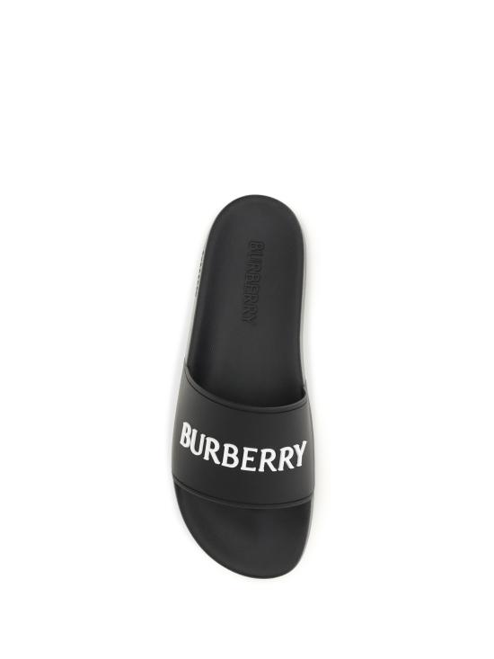 26FW 버버리 로고 슬라이드 8123601 B7281 BLACK - BURBERRY