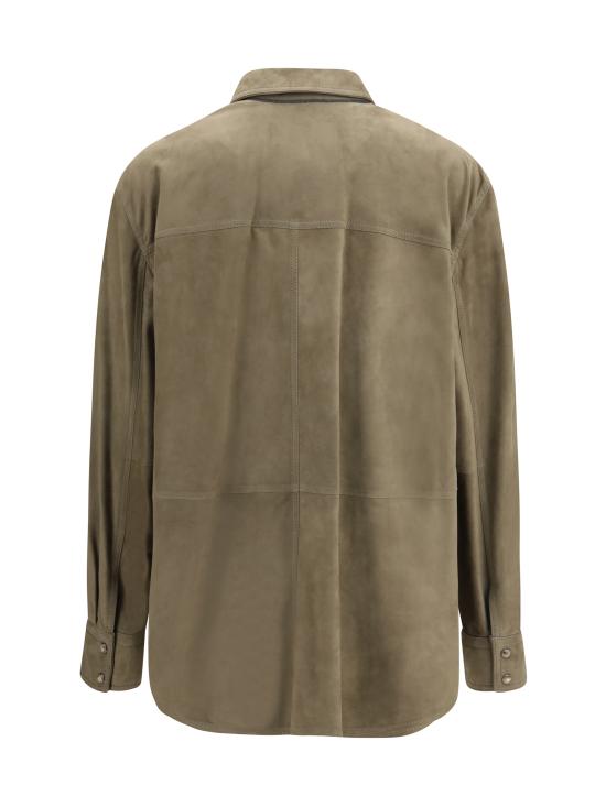 26SS 브루넬로 쿠치넬리 셔츠 MPCAL7436 C8850 GREEN - BRUNELLO CUCINELLI