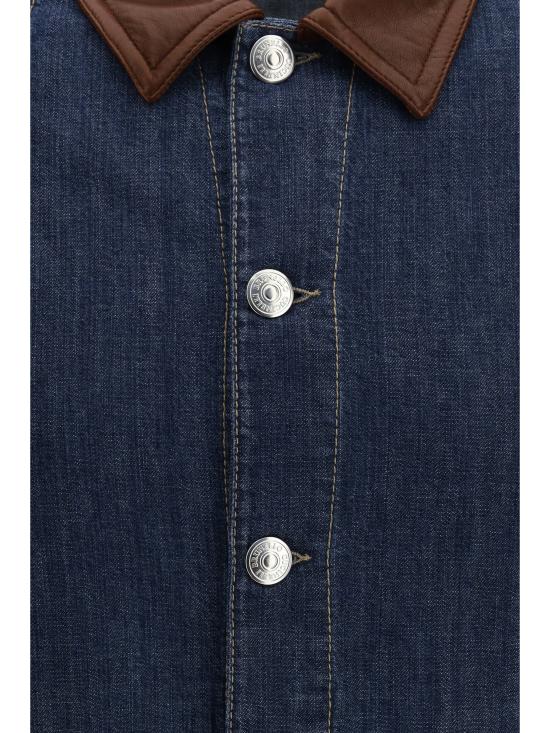 26SS 브루넬로 쿠치넬리 데님 블루종 MH2636914 COH51 BLUE - BRUNELLO CUCINELLI