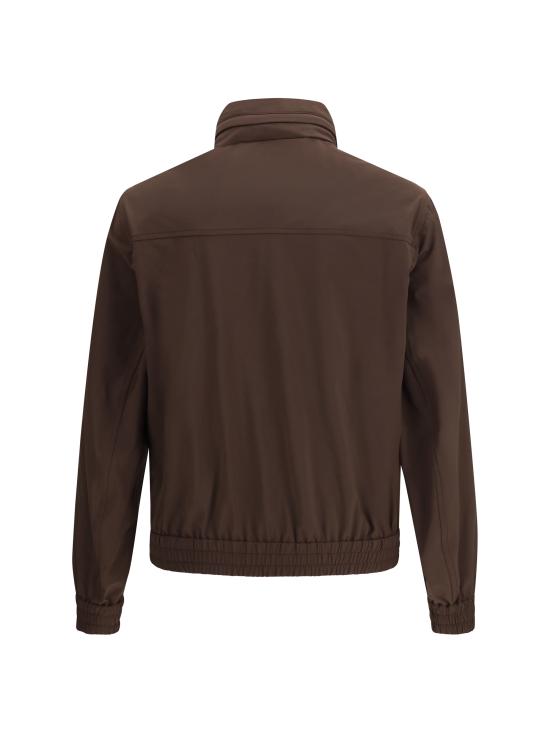 26SS 브루넬로 쿠치넬리 폴딩 후드 본디드 나일론 블루종 MZ4266525 C1792 BROWN - BRUNELLO CUCINELLI