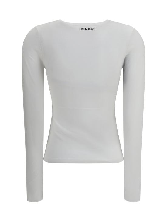 26SS 핑코 반팔 티셔츠 106332A349 Z15 WHITE - PINKO