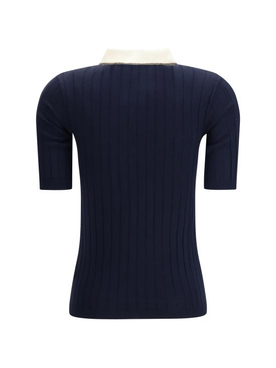 26SS 브루넬로 쿠치넬리 폴로 티셔츠 M14817205 CND78 BLUE - BRUNELLO CUCINELLI