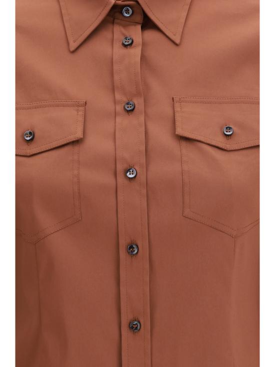 26SS 브루넬로 쿠치넬리 셔츠 M0091NM906 C4182 BROWN - BRUNELLO CUCINELLI