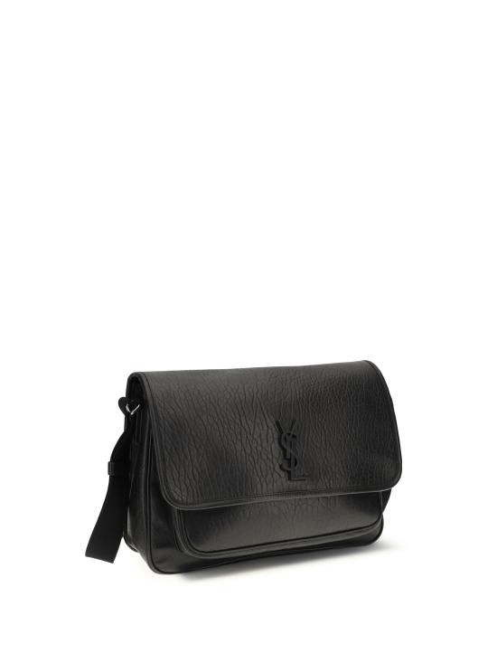 26SS 생로랑 니키 메신저 그레인드 레더백 781935AAC8O 1000 BLACK - SAINT LAURENT