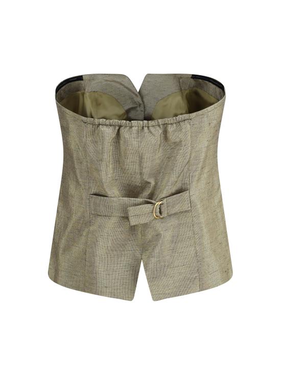 26SS 포르테포르테 반팔 티셔츠 14806MYTOP F49M1008 GOLD - FORTE FORTE