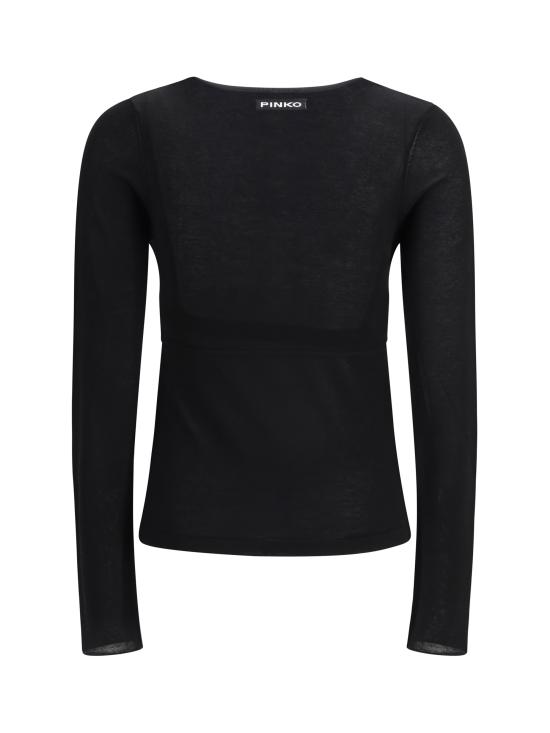 26SS 핑코 반팔 티셔츠 106332A349 Z99 BLACK - PINKO