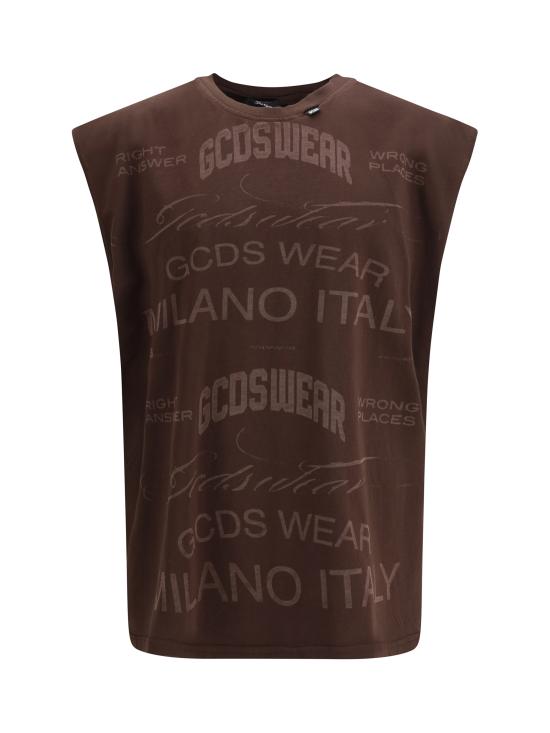 26SS 지씨디에스 반팔 티셔츠 C1MBQC079J080 380M BROWN