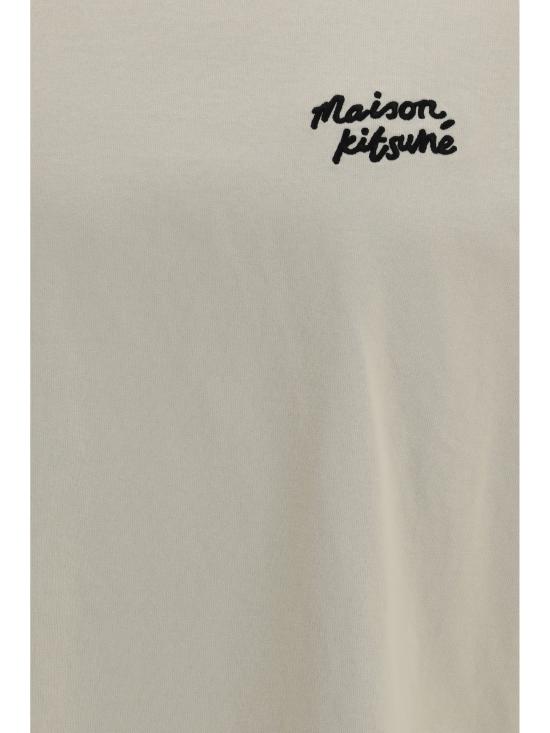 26SS 메종키츠네 핸드라이팅 컴포트 티셔츠 MM00126KJ7025 0304 BEIGE - MAISON KITSUNE