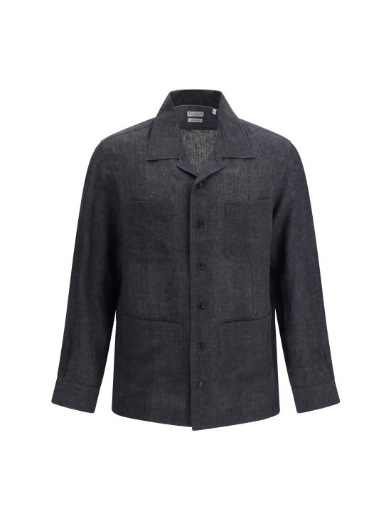 26SS 브루넬로 쿠치넬리 긴팔 셔츠 MF6300648 C046 GREY