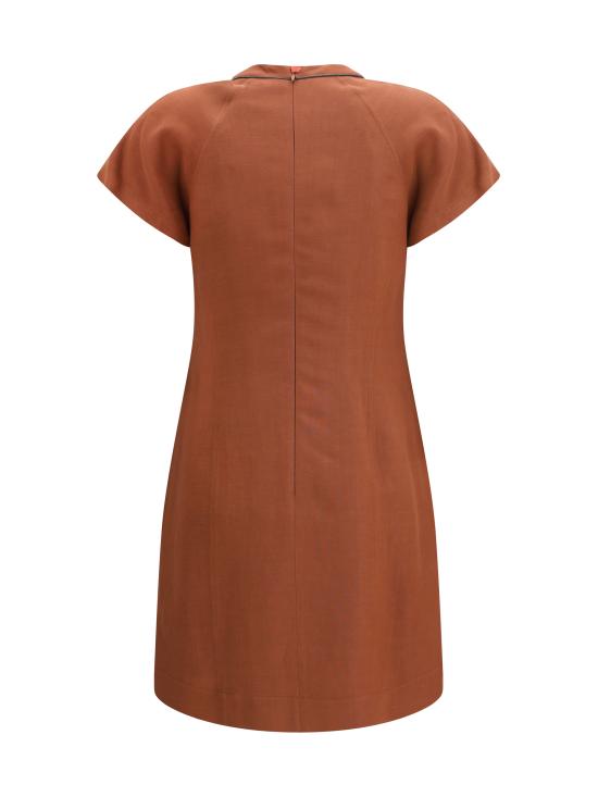 26SS 브루넬로 쿠치넬리 미디 원피스 MH126AFR72 C4182 BROWN - BRUNELLO CUCINELLI