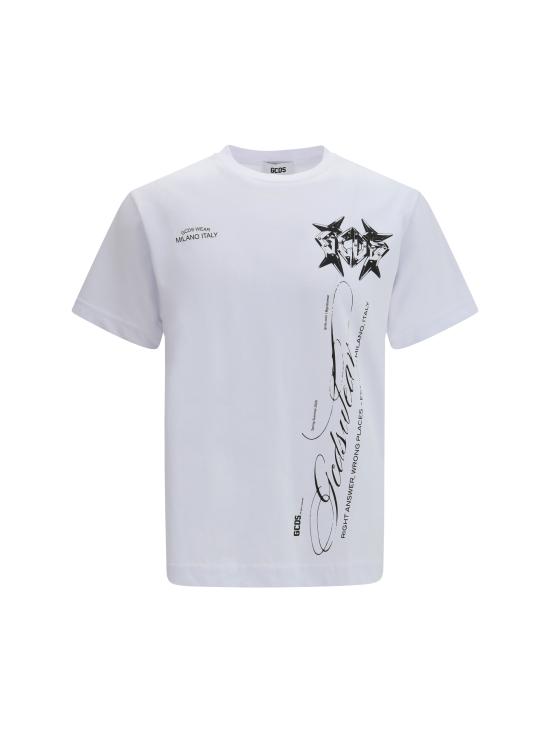 26SS 지씨디에스 반팔 티셔츠 C1MWQC070J079 100B WHITE