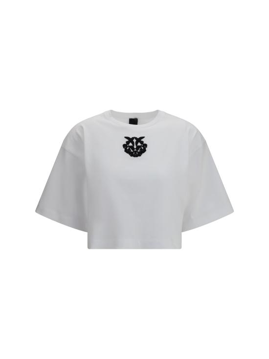 26SS 핑코 반팔 티셔츠 106814A3AM ZZ1 WHITE