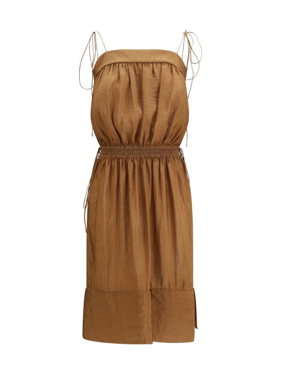 26SS 생로랑 미디 원피스 852694Y3K31 2005 BEIGE