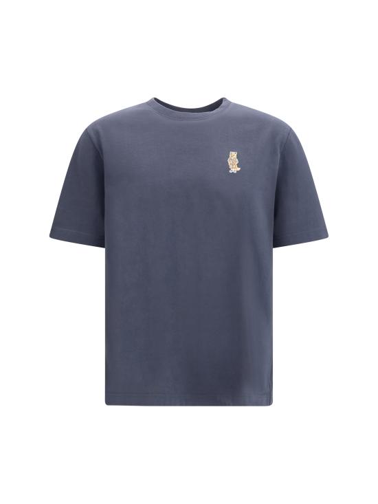 26SS 메종키츠네 드레스드 폭스 컴포트 티셔츠 QM00101KJ7025 0422 BLUE