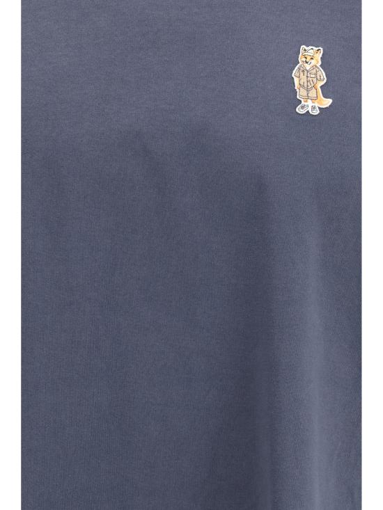 26SS 메종키츠네 드레스드 폭스 컴포트 티셔츠 QM00101KJ7025 0422 BLUE - MAISON KITSUNE