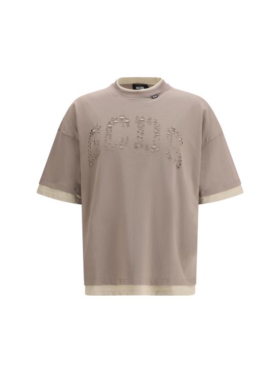 26SS 지씨디에스 반팔 티셔츠 C1MBQC076J080 320U BROWN