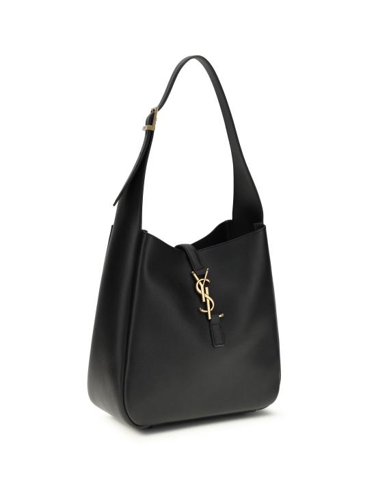 26SS 생로랑 LE 5 A 7 서플 그레인드 레더 스몰백 850533AAAUQ 1000 BLACK - SAINT LAURENT